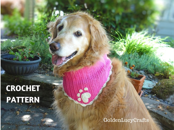 CROCHET PATTERN Dog Bandana DIY Pet Accessories Etsy Canada