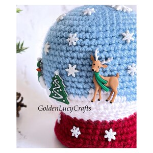 CROCHET PATTERN Snow Globe Amigurumi Toy Christmas image 4