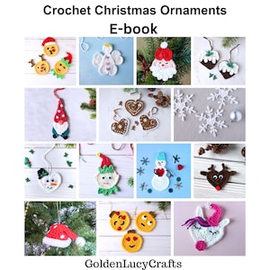 CROCHET PATTERNS E-book Christmas Ornaments