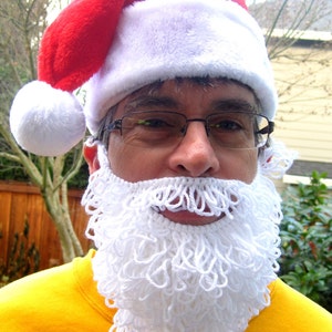 CROCHET PATTERN Santa's Beard Christmas Santa Claus