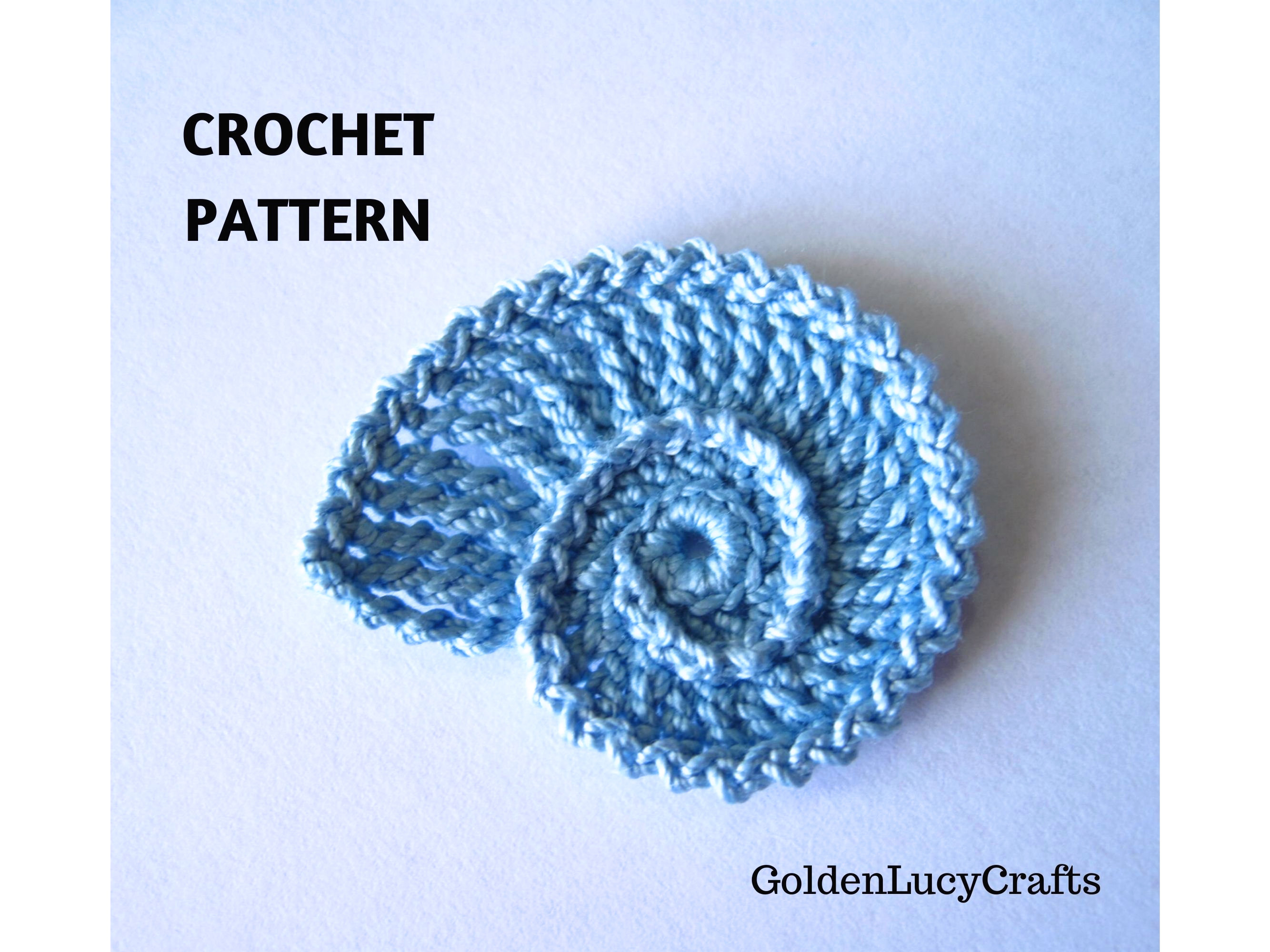 Crochet Pattern Sea Shell Applique, Sea Motif - Etsy