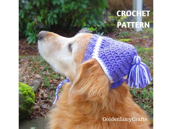 CROCHET PATTERN Dog Hat DIY Pet 