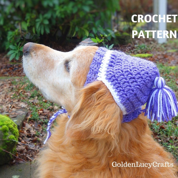 CROCHET PATTERN  Dog Hat, DIY Pet Accessory, Pet Gift