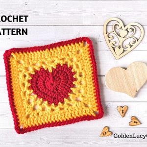 Lacy Heart Granny Square