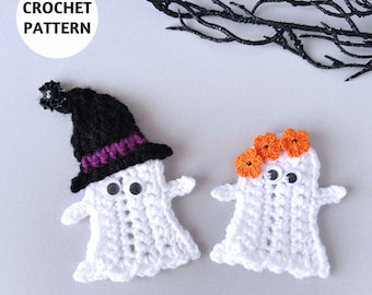 CROCHET PATTERN Ghost Applique | Halloween Decoration