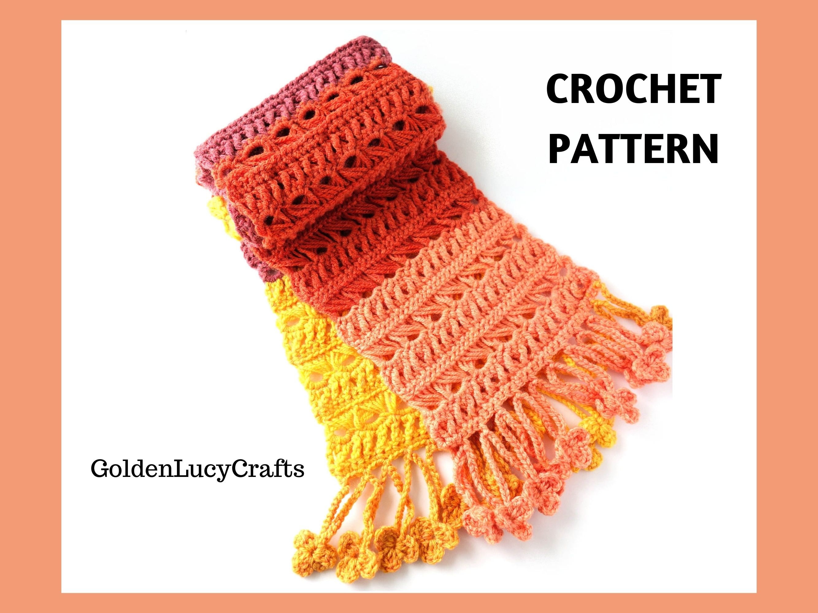 14 Beautiful Broomstick Lace Crochet Patterns You Must See 4 Crochet Pattern Women's Scarf