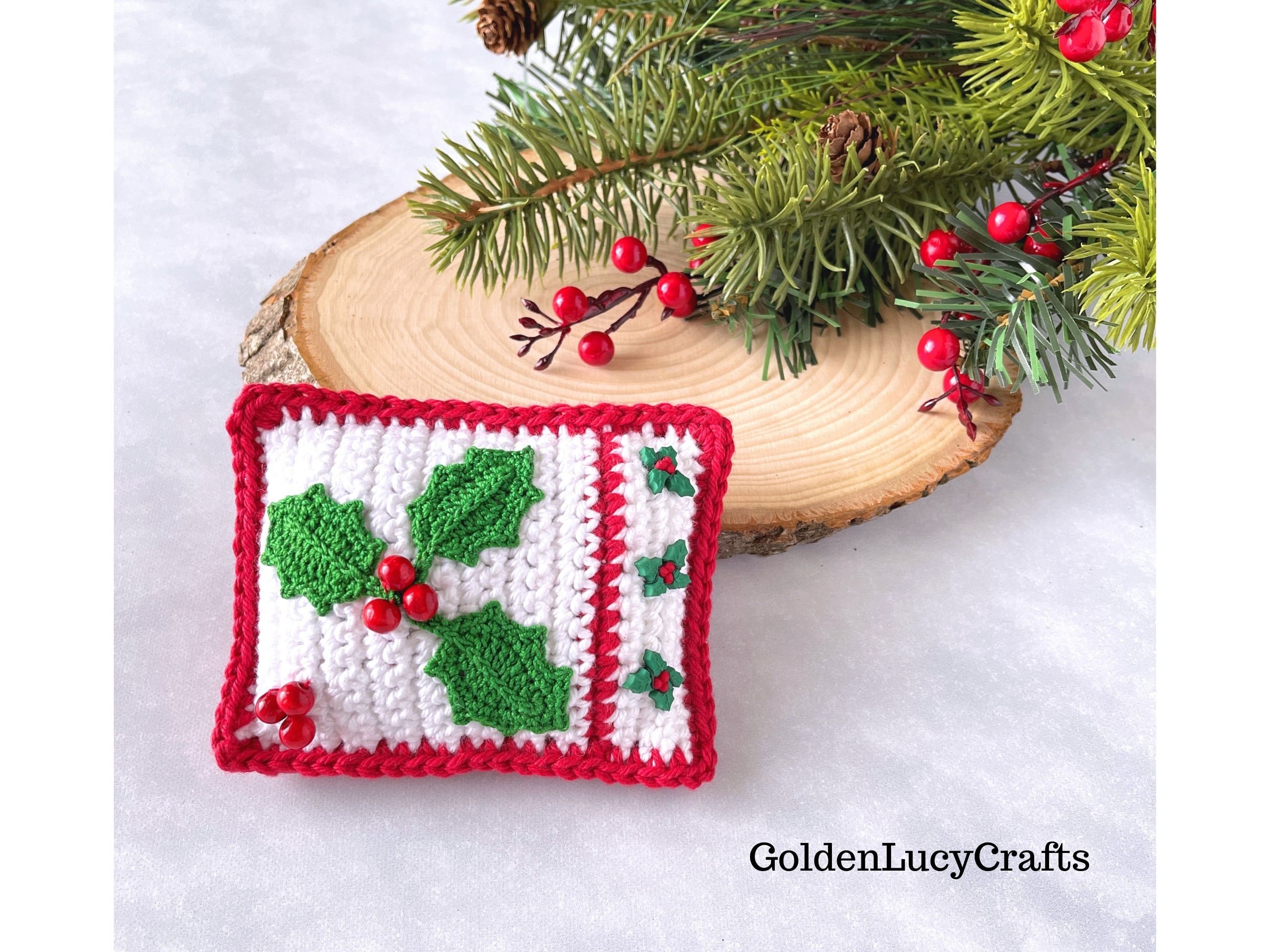 32 Monstera Crochet Patterns for Tropical Leaves, Wall Hangings, and Potted Plants 22 Mini Pillow Pincushion Crochet Pattern