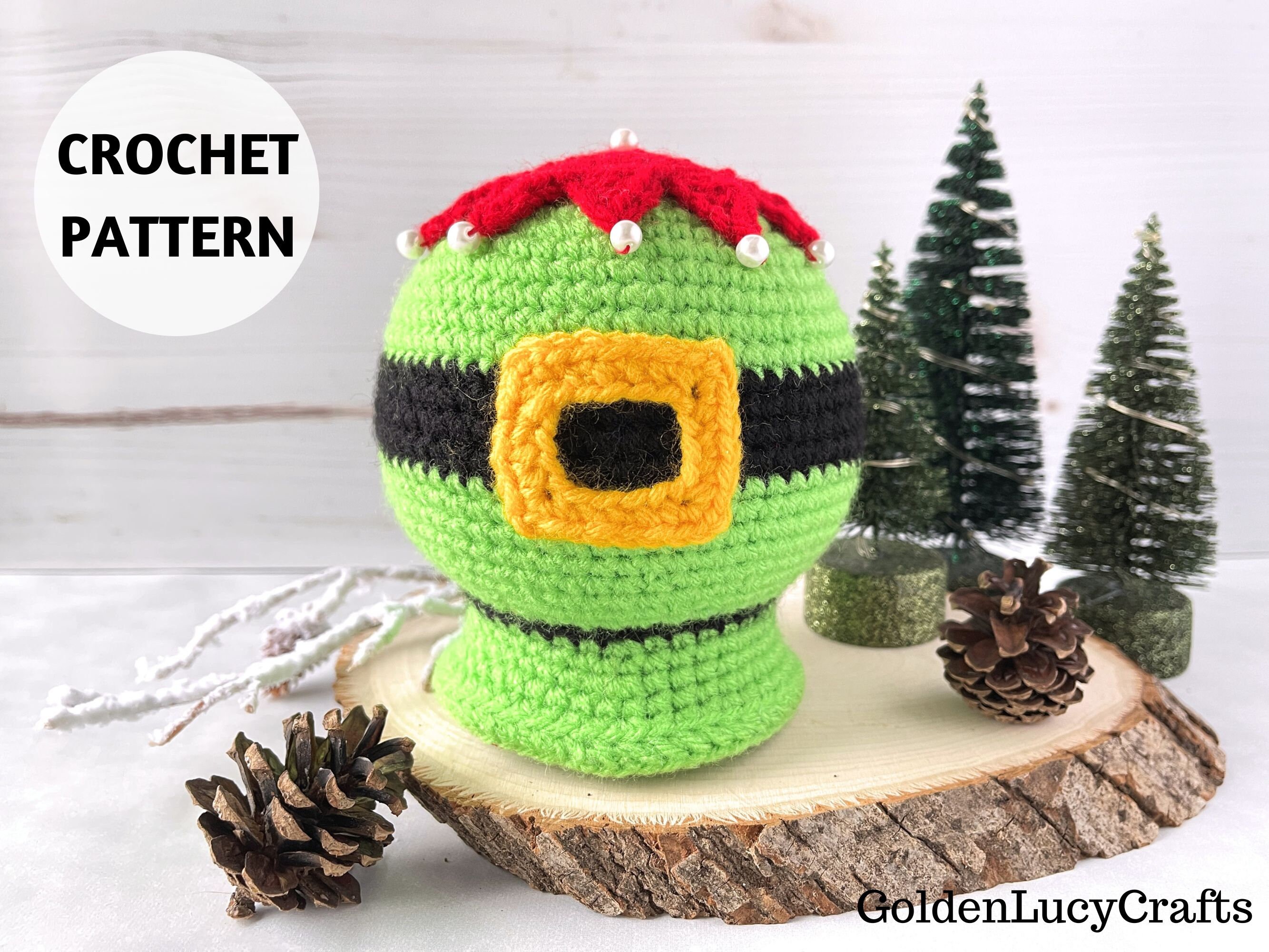 CROCHET PATTERN Elf Belly Snow Globe Amigurumi Toy Etsy