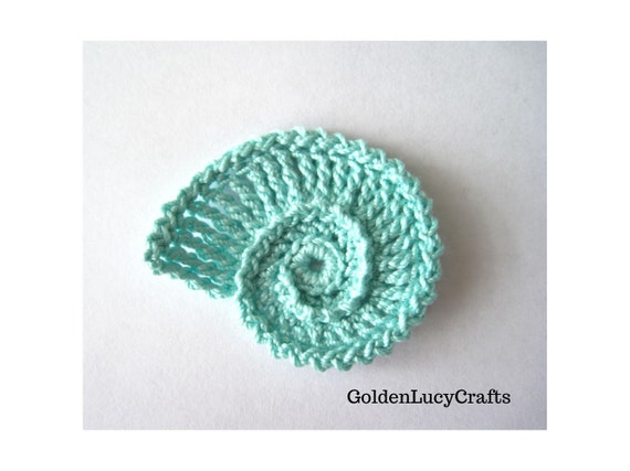 Crochet Pattern Sea Shell Applique, Sea Motif - Etsy