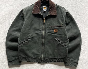 Vintage 2000's Carhartt Detroit Jacket: Blanket Lined, Black, XL