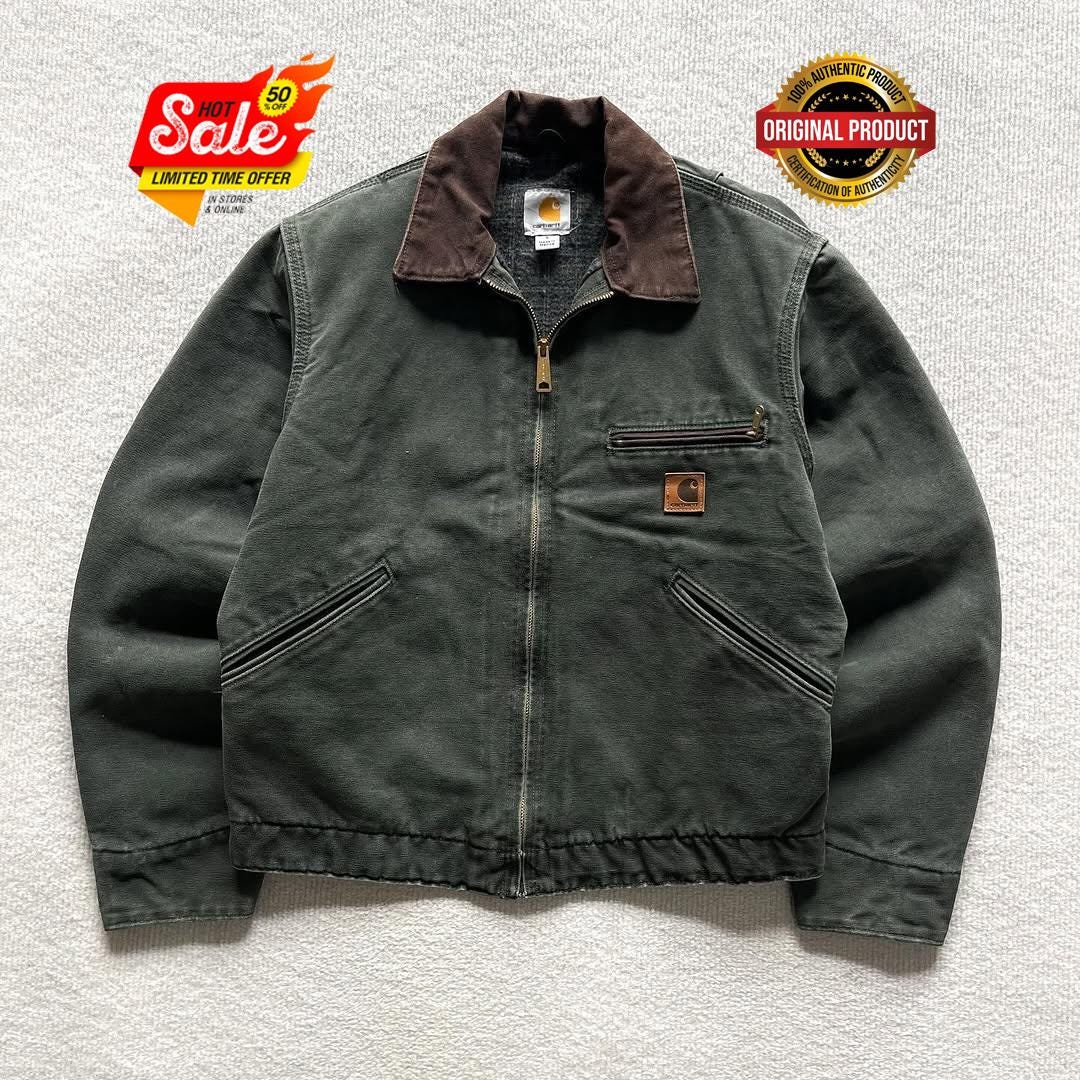 【J97 DKB】Carhartt Detroit Jacket XL Buy Carhartt Men's Blanket Lined Sandstone Detroit Jacket J97