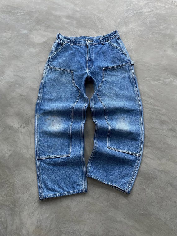 90s carhartt DENIM PANTS MADE IN USA VTG Vintage 1990s Carhartt