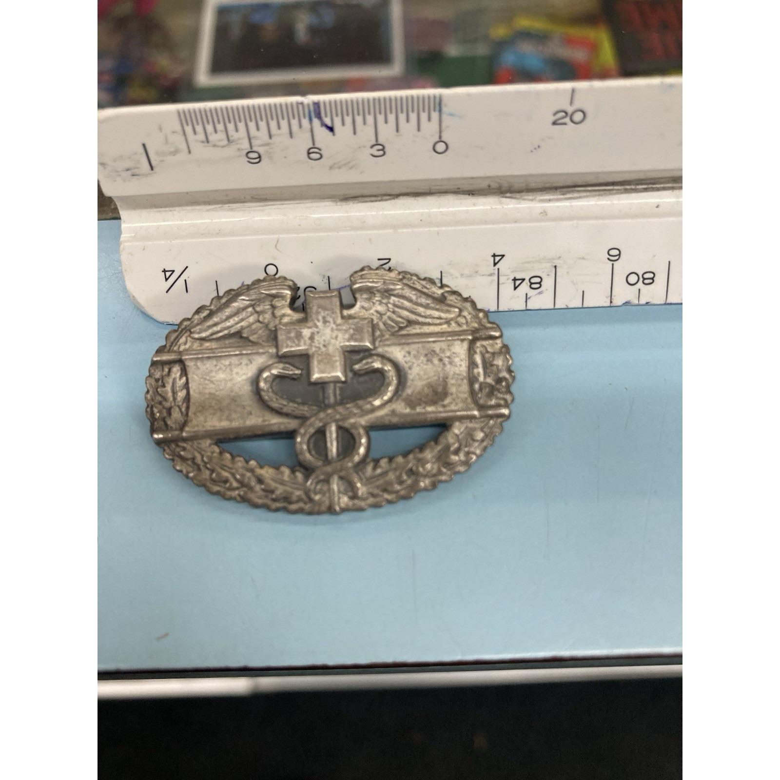 WWII Era US Army Combat Medic Badge CMB – Clutch Back – Original ...