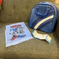 Vintage Blue Bowling Bag, Towel & AMF Score Booklet