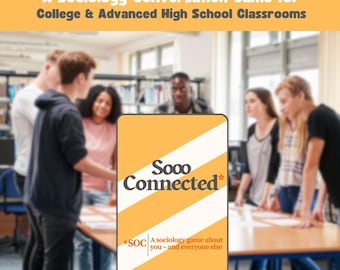 Sociology Conversation Game: Classroom Discussion Cards (Printable)