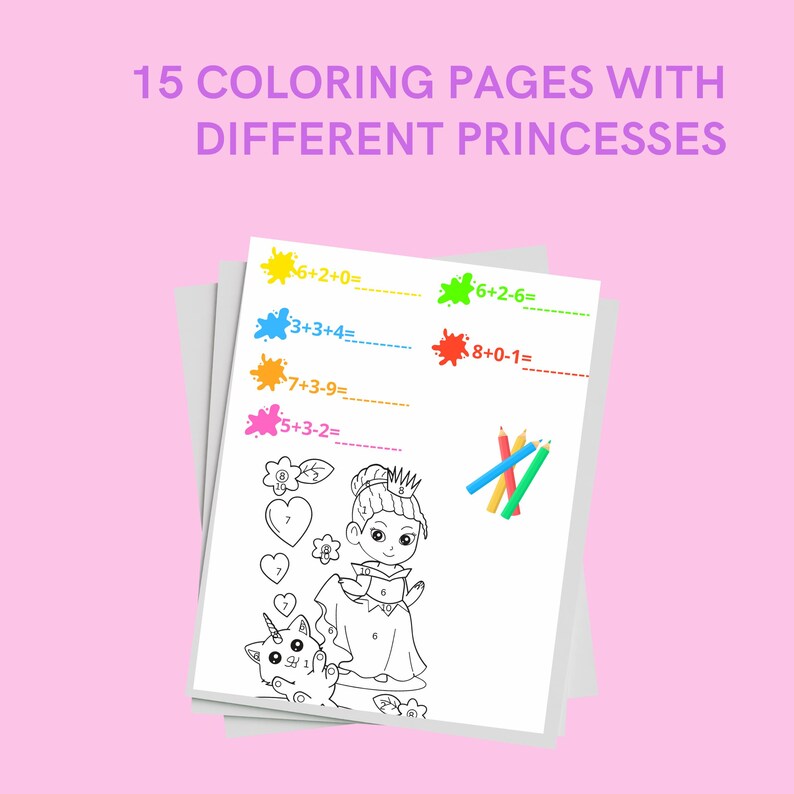 Math Genius Coloring Pages – Princess Edition | Fun Printable ...