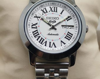 ヴィンテージ セイコー 5 自動巻き グレー ダイヤル 日付/曜日表示