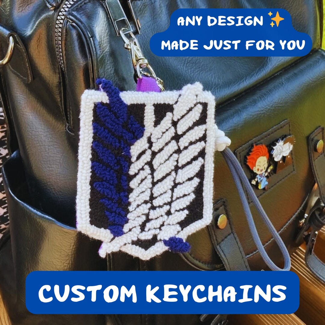Custom Anime Keychain – Handmade Character Bag Charm - Etsy