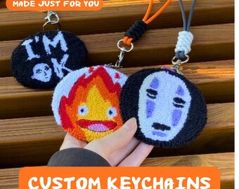 Custom Anime Schlüsselanhänger - Handgemachter Taschenanhänger