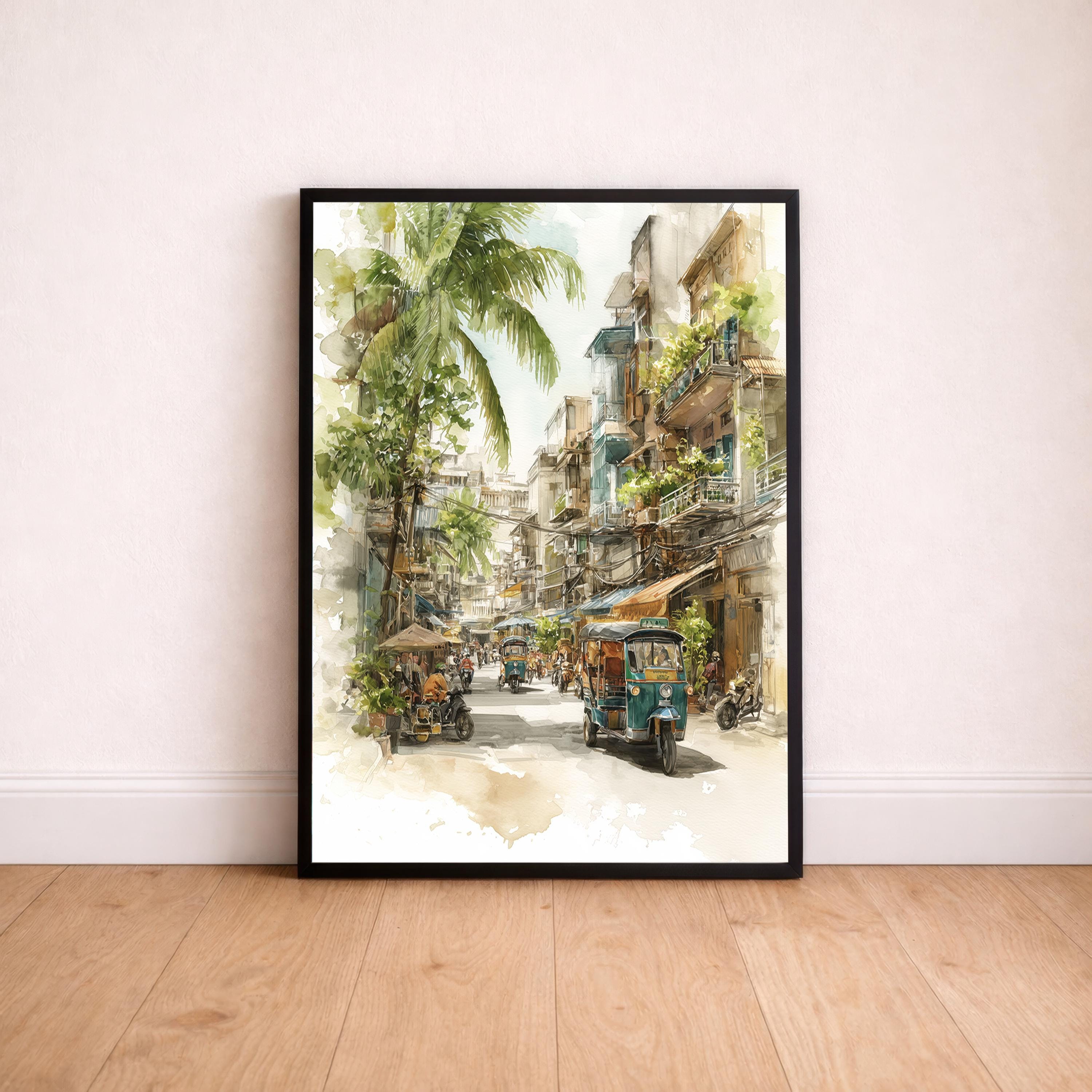 Cambodian oil painting - Etsy 日本
