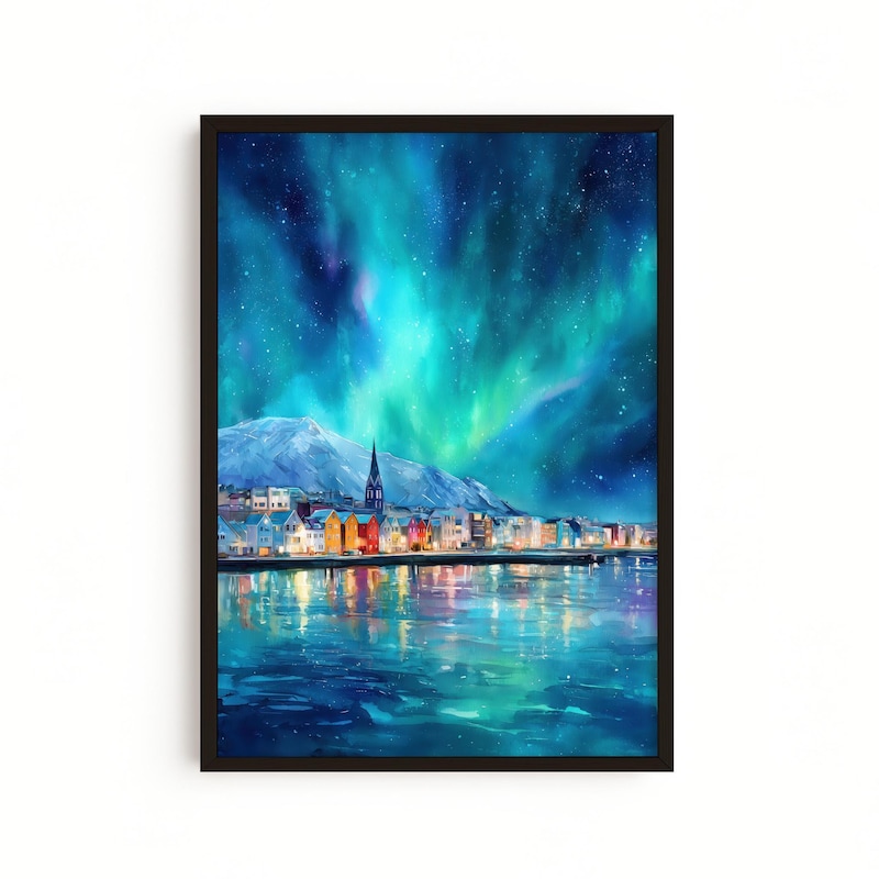 Iceland Art Landscape - Etsy UK