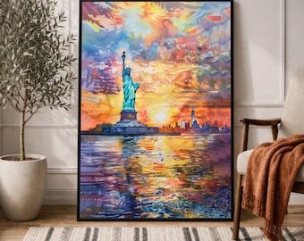Statue of Liberty Centennial - Melanie Taylor Kent - Mint Framed