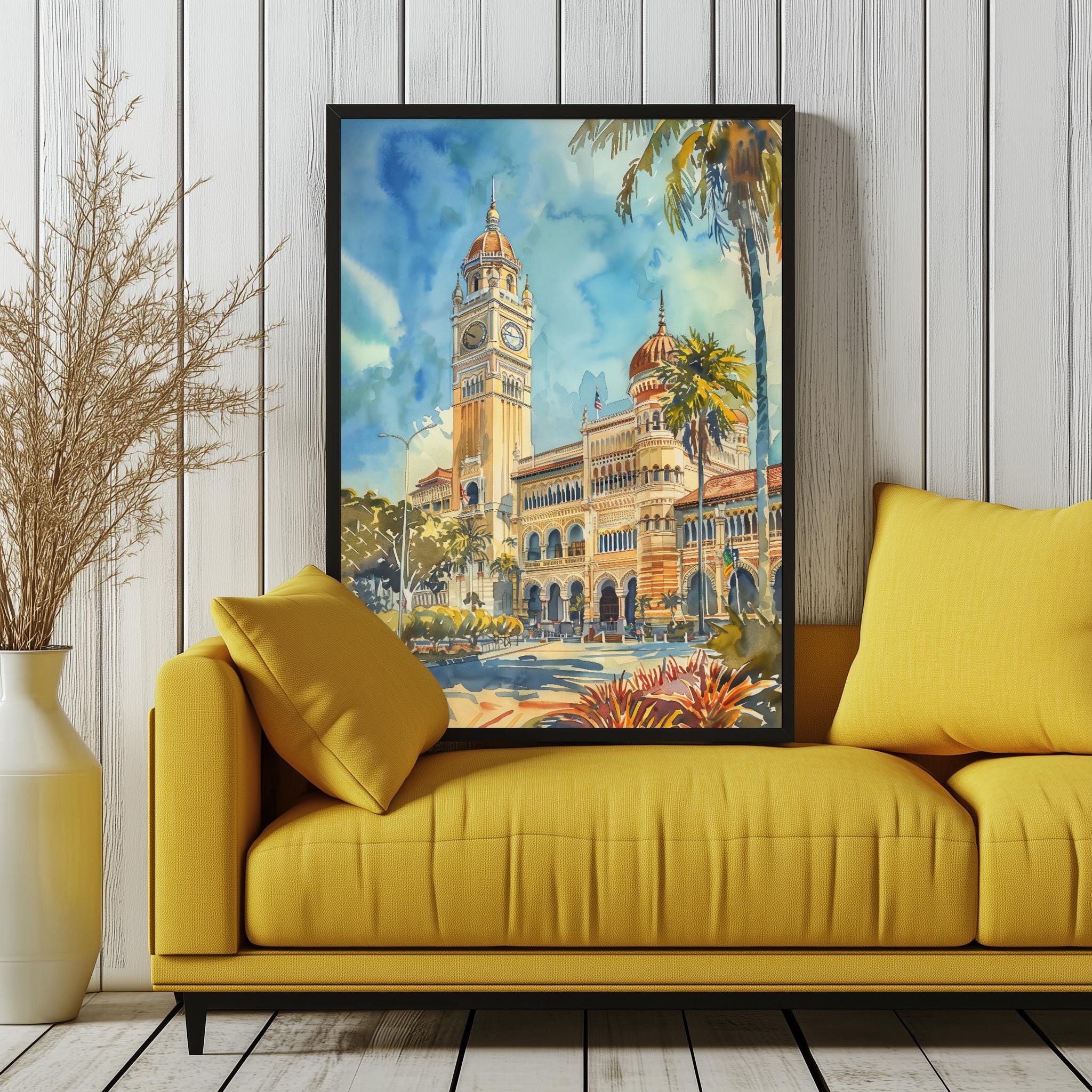 Merdeka Square Kuala Lumpur Art Print | Sultan Abdul Samad Building ...