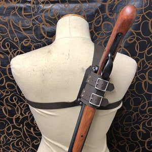 Leather back holster for saw off shotgun double barrel m1881 street howitzer! Very high quality!