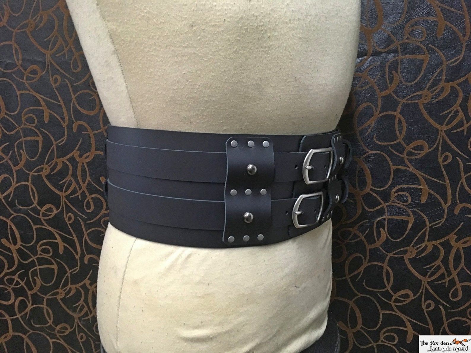 Gladiator/barbarian/viking Heavy Double Belt With Removable - Etsy