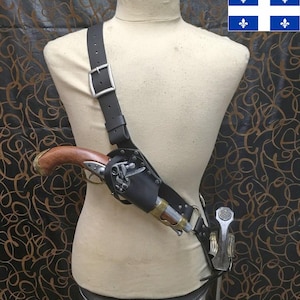 Pirate leather baldric for latex or metal sword and optional holster! The perfect addition to your pirate outfit! LARP, cosplay. Cosplay.