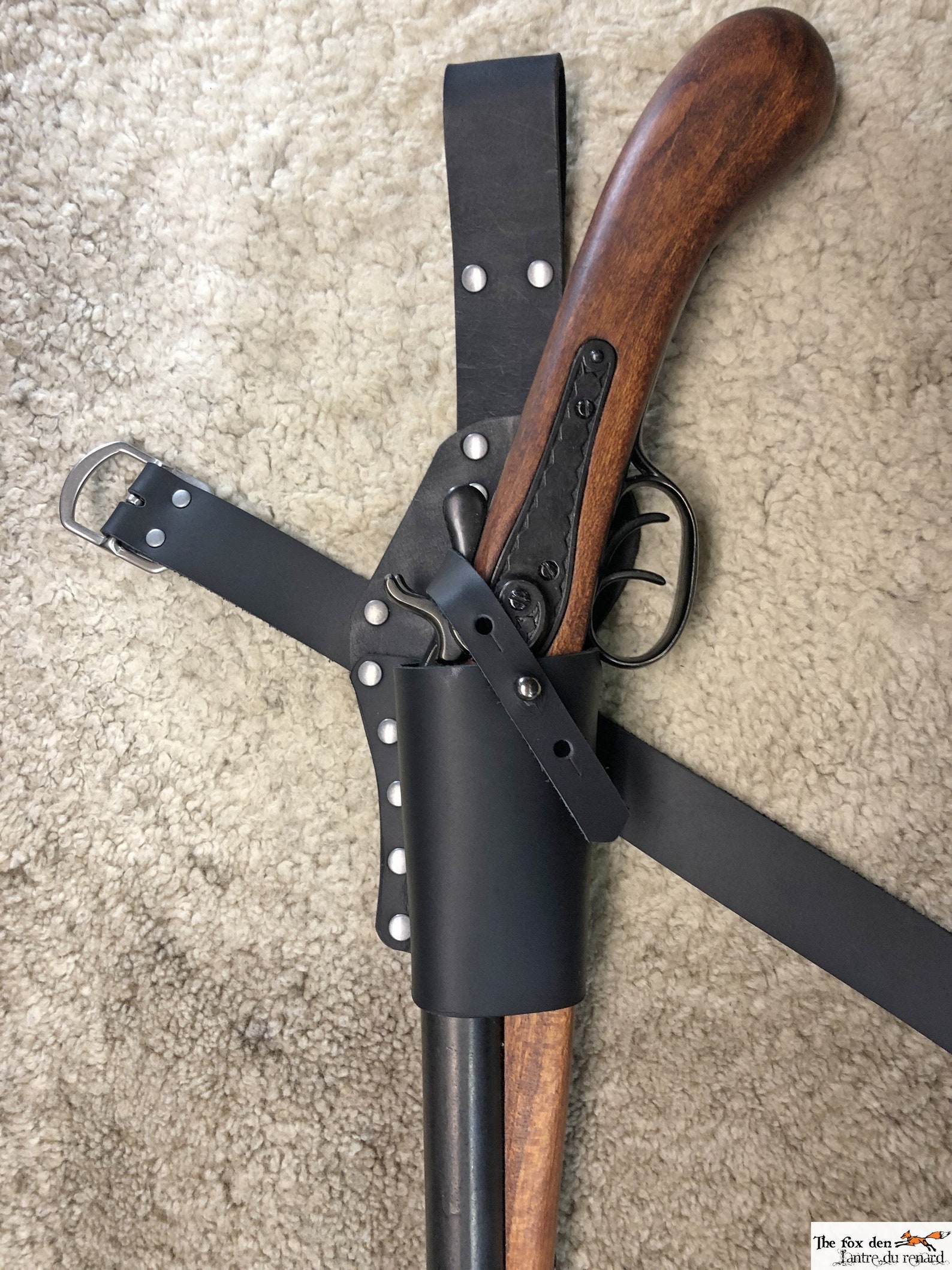 Leather Leg Holster for Saw off Shotgun Double Barrel M1881 Etsy