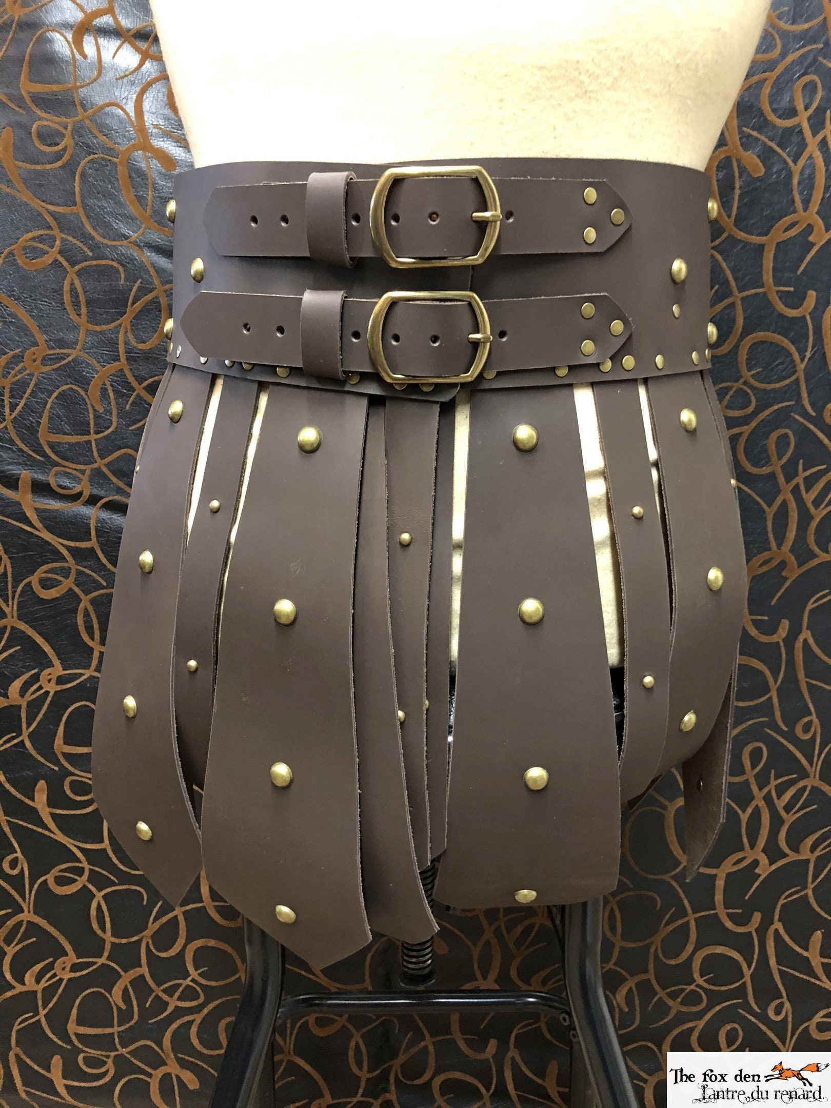Roman Gladiator Leather Skirt Made to Your Size 1 or 2 - Etsy