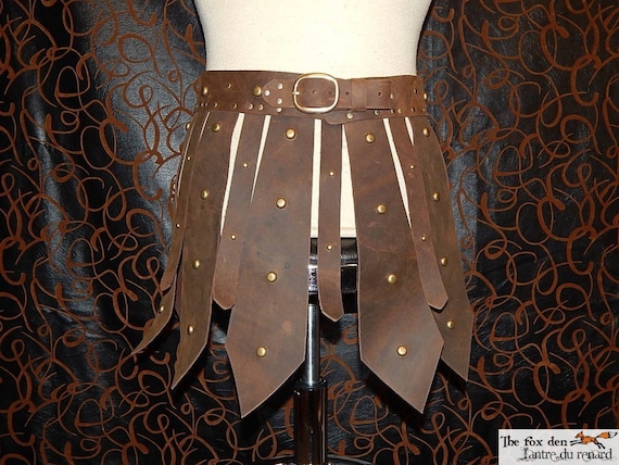 Roman gladiator leather skirt made to your size 1 or 2