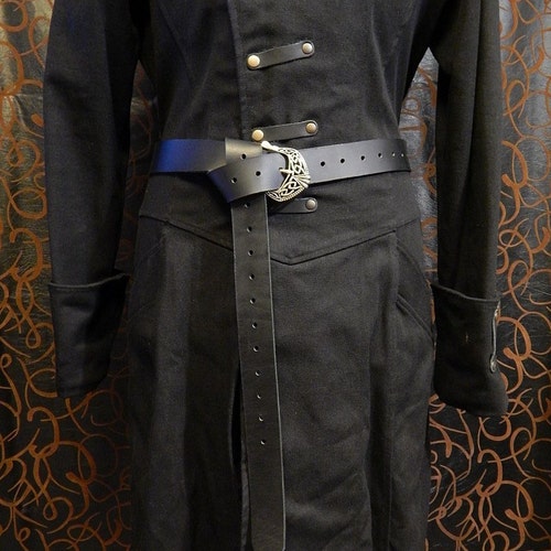Medieval Long Belt With Celtic Buckle. Very High Quality 9oz - Etsy