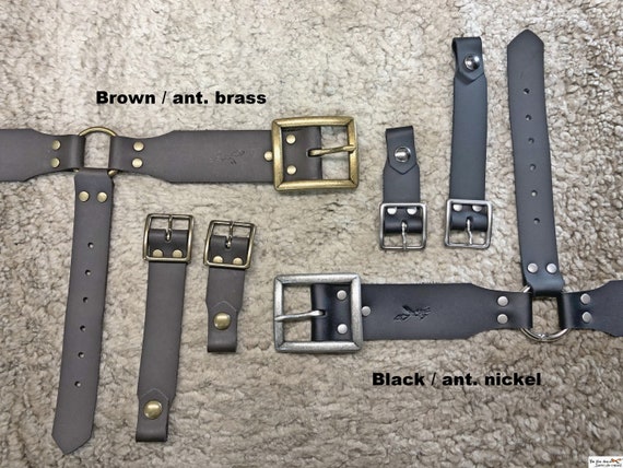 Cavalry Saber Sword Leather Belt With Adjustable Hanger, High