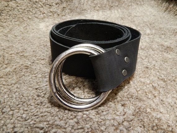 Medieval Leather Belt With Double O Ring Black Or Brown Etsy Medieval Leather Belt With Double O Ring Black Or Brown Etsy