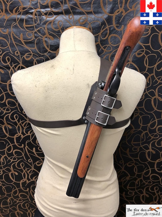 ソードオフショットガン、ダブルバレルM1881ストリート榴弾砲用レザー