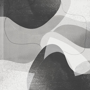 Neutral Abstract Wall Art Printable – Organic Forms Digital Download