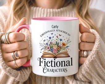 Taza personalizada para amantes de los libros, regalo personalizado para lectores, taza para amantes de la lectura, regalo para ratones de biblioteca, regalo para bibliotecarios, regalo de Navidad, regalo para clubes de lectura
