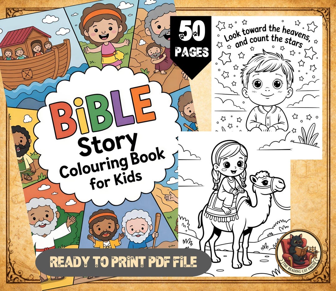 50 Bible Colouring Pages for Kids PDF | Christian Printable Pages ...