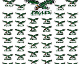 Pack of 50 Philadelphia Eagle Patches: Iron On, Sew On Jacket, Hat, Bag