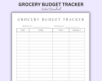 Pacchetto di monitoraggio del budget della spesa: pianificazione mensile e annuale (download PDF)