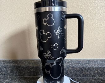 40 oz Laser Engraved Tumbler with Mouse Ears