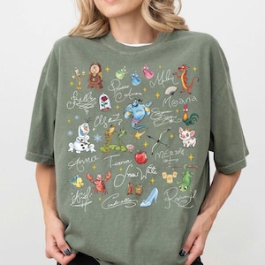 PNG de Princesas Disney retro, PNG de Escuadrón de Compañeros Disney vintage, Arte de Olaf, Lumière, Mushu y Pascal, Archivo de sublimación digital