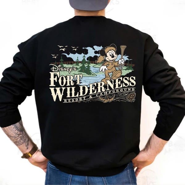 Camiseta PNG de Mickey Frontier, Vintage Fort Wilderness Resort, Camping retro, Vacaciones mágicas / Archivo digital para sublimación