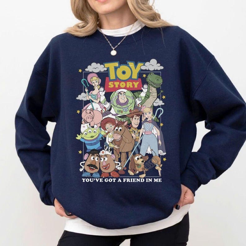 Toy Story Vänner PNG | Du har en vän i mig | Vintage Woody Buzz Jessie Konst, Digital Fil för Sublimering bild 2