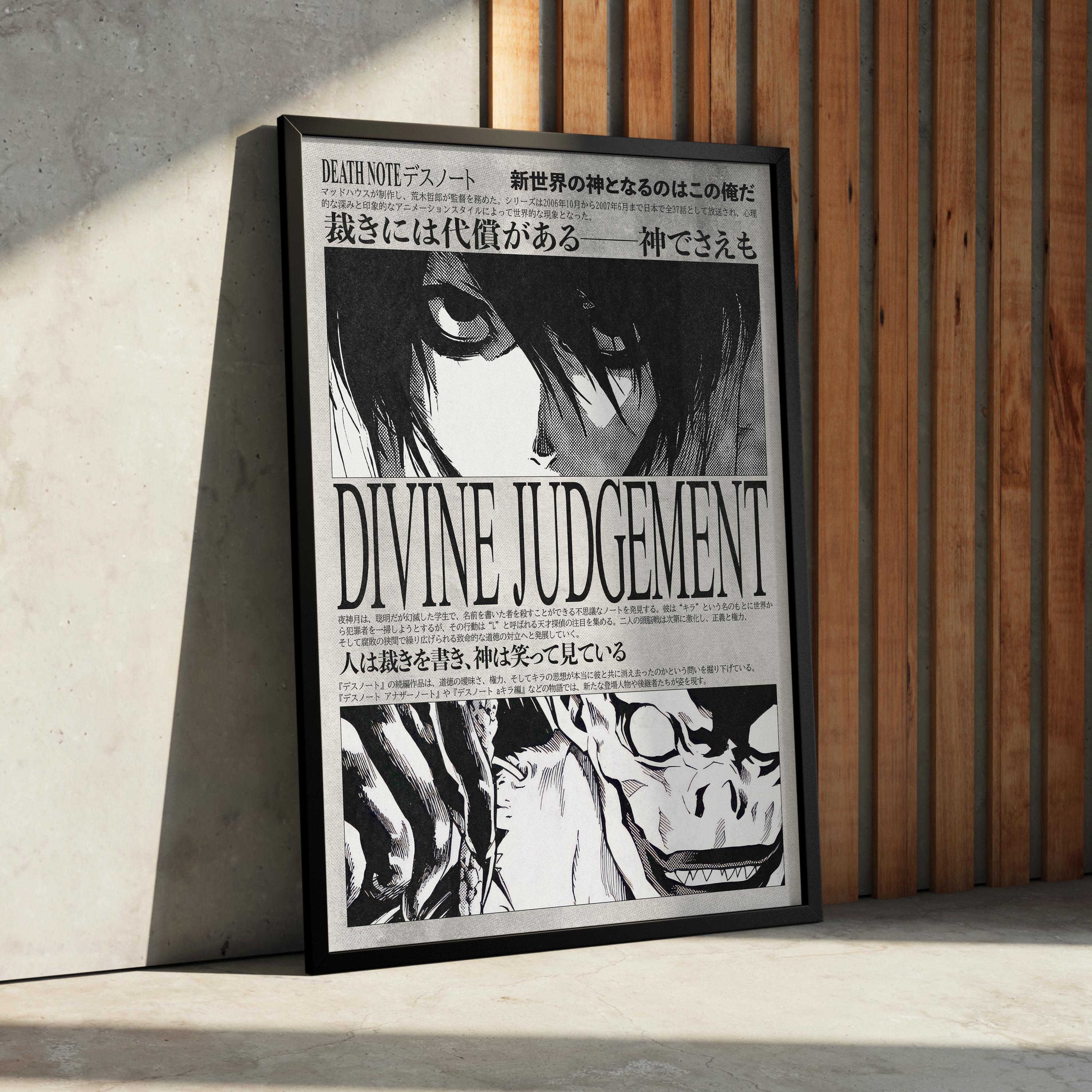 Pinterest Death Note Poster Death Note Anime Manga Poster Art Print, Light Ryuk Vintage Minimalist ...