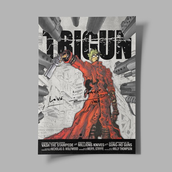 Trigun Stampede Anime Manga Poster Art Print, Vash the Stampede