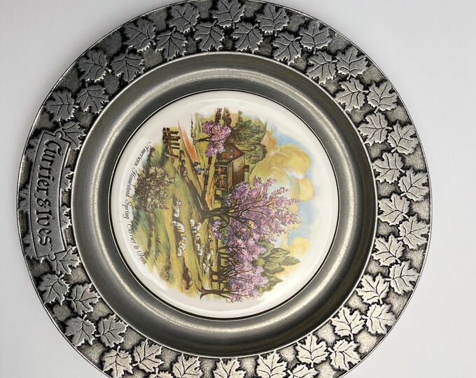 Currier & Ives Pewter Plate Collection “american Homestead Spring” - Etsy