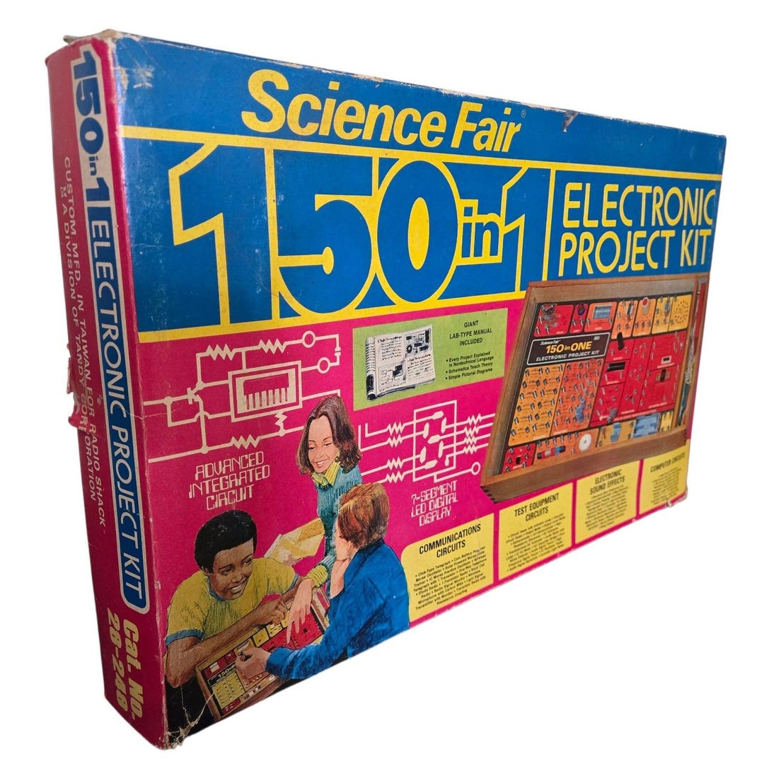 RADIO SHACK 1970 Science Fair 150 in One Electronic Project Kit Vintage ...